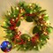 Lighted Christmas Wreaths for Front Door (Red/Green) 4"D x 20"W x 20"H